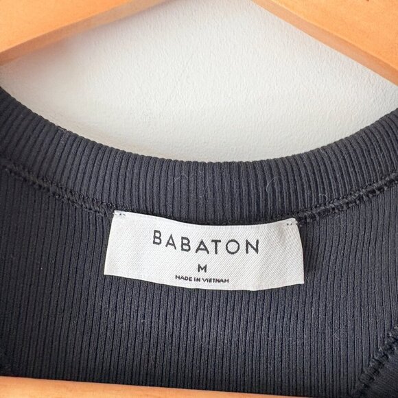 Aritzia Babaton Formarib Racerback Dress Black Size Medium - Picture 6 of 8